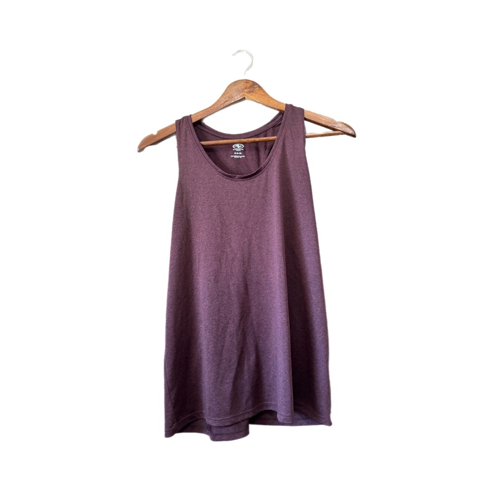 Athletic Works Tank Top Womens Medium M 8-10 Purple Excellent Racerback Scoop